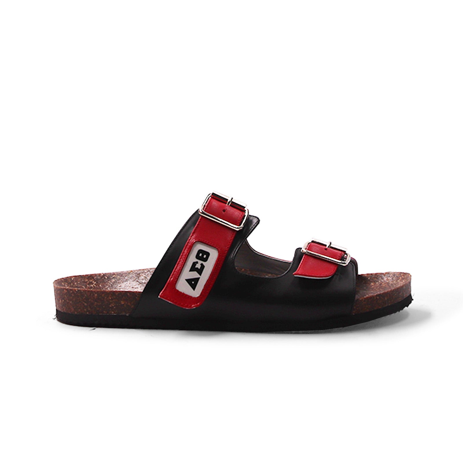 Delta Sigma Theta Double Strap Greek Letter Sandals