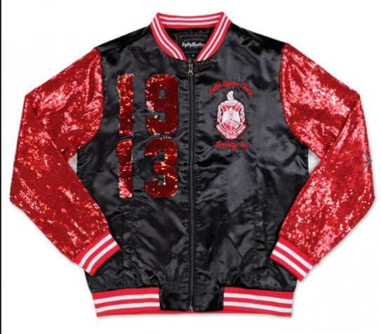 Delta Sigma Theta SATIN SEQUINS JACKET