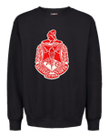 Boston Alumnae Chapter Embroidered Chenille Shield Sweatshirt (Black)