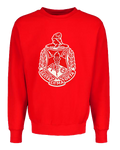 Boston Alumnae Chapter Embroidered Chenille Shield Sweatshirt (Red)