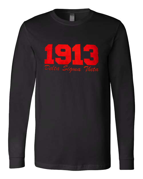 Delta Sigma Theta 1913 Eclipse long sleeve T-Shirt
