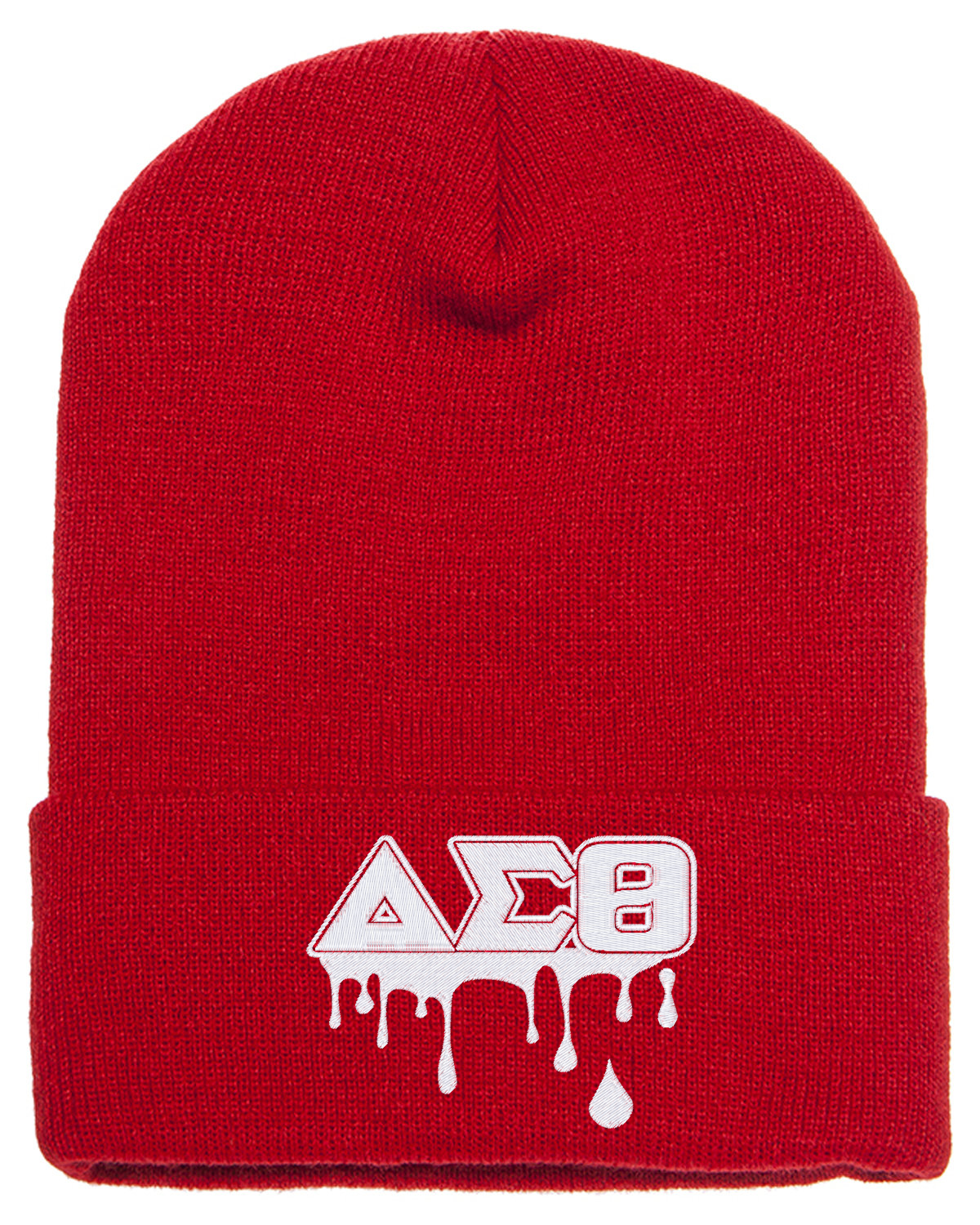 Delta Sigma Theta Drip Beanies (Red)