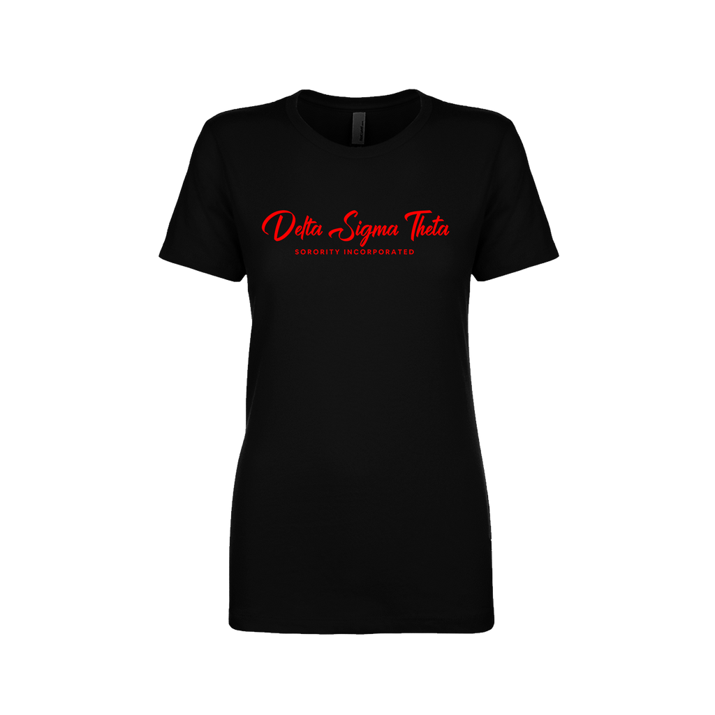 Delta Sigma Theta Script Font T-Shirt