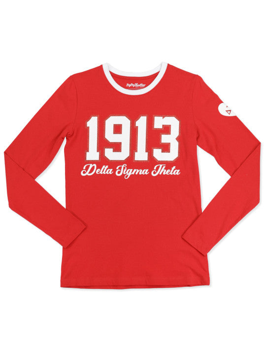 DELTA SIGMA THETA LONG SLEEVE TEE RED