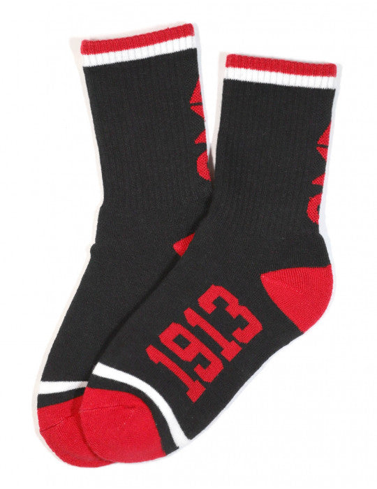 Delta Sigma Theta Black Socks