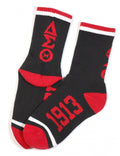 Delta Sigma Theta Black Socks