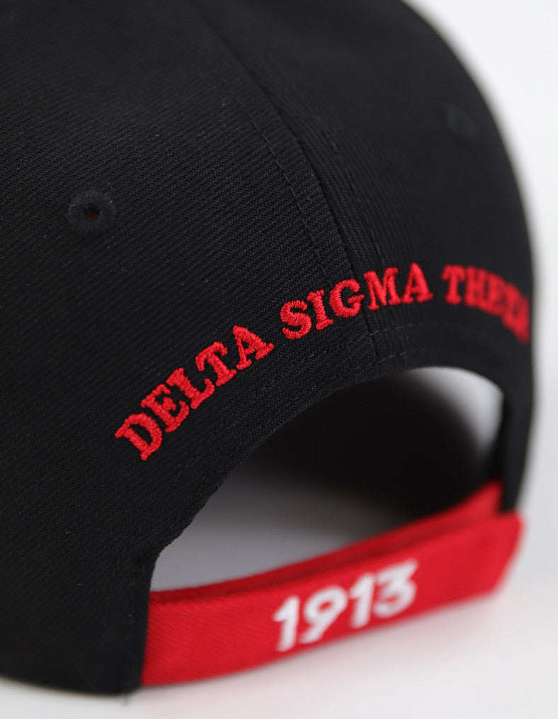DST LETTER BALL CAP_BLACK