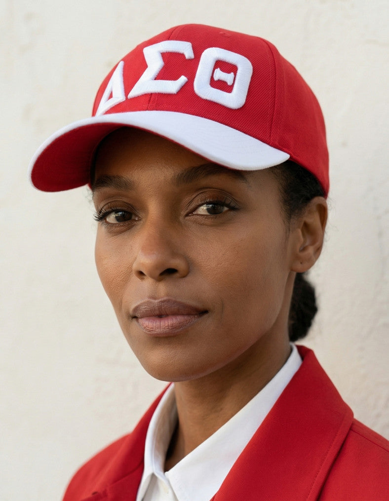 DST LETTER BALL CAP_RED