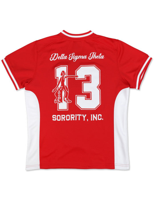 Delta Sigma Theta Football Jersey (Red)
