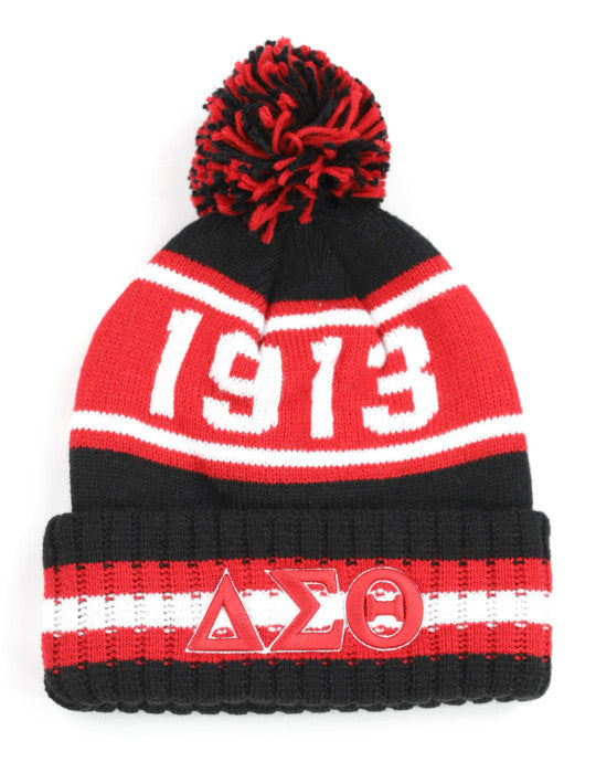 DELTA SIGMA THETA BEANIE BLACK