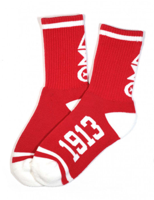 Delta Sigma Theta Red Socks