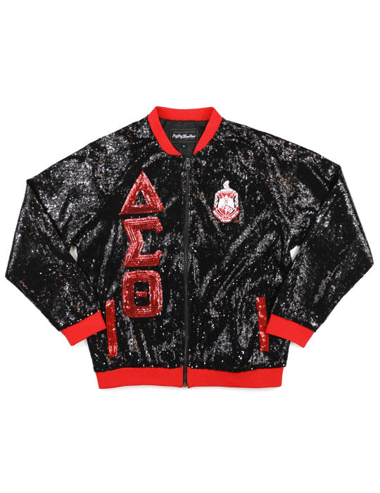 Delta Sigma Theta Black SEQUINS JACKET