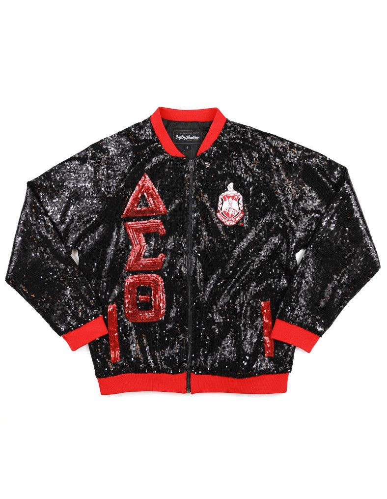 DST SEQUIN JACKET_BLACK