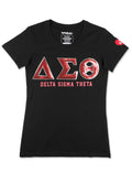 Delta Sigma Theta Black Sequin T-shirt