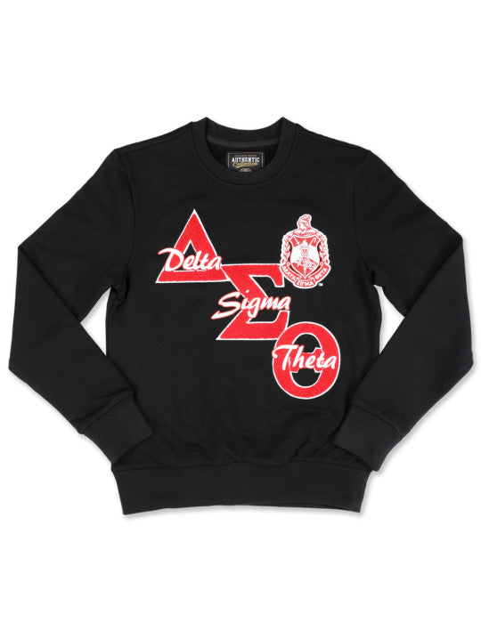 Delta Sigma Theta Black Chenille Sweatshirt