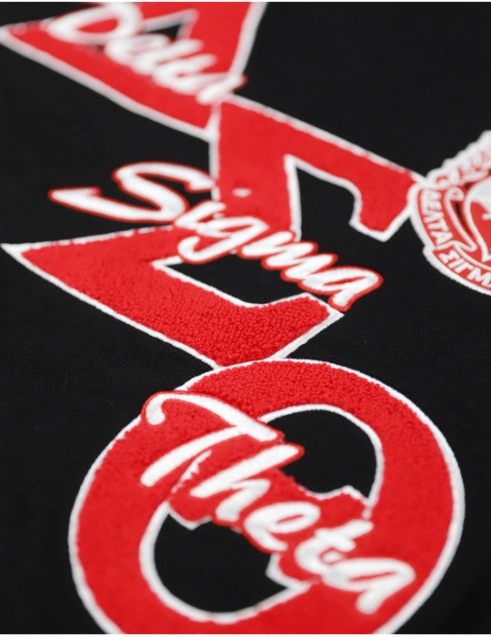 Delta Sigma Theta Black Chenille Sweatshirt