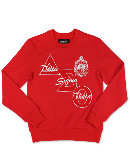 Delta Sigma Theta Red Chenille Sweatshirt