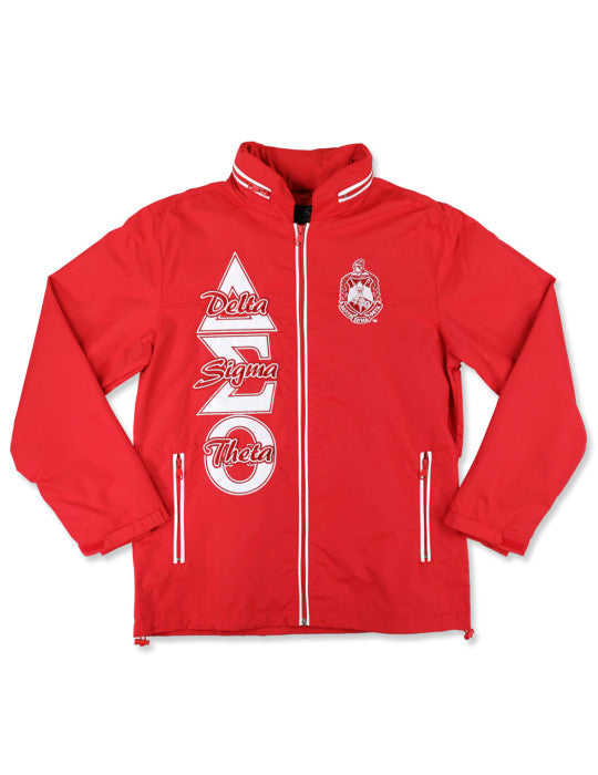 Delta Sigma Theta Red Windbreaker