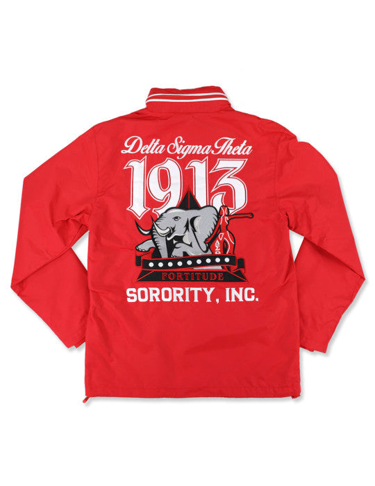Delta Sigma Theta Red Windbreaker