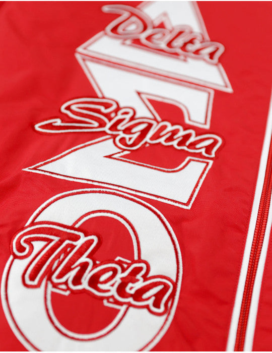Delta Sigma Theta Red Windbreaker