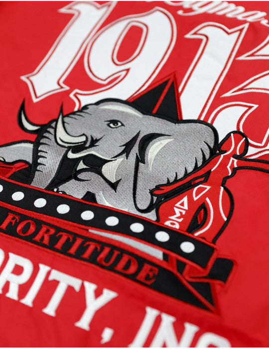 Delta Sigma Theta Red Windbreaker