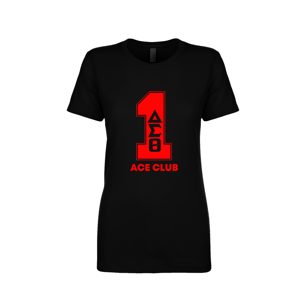 Delta Sigma Theta Line Number Black / Red / White T-Shirt 1-100