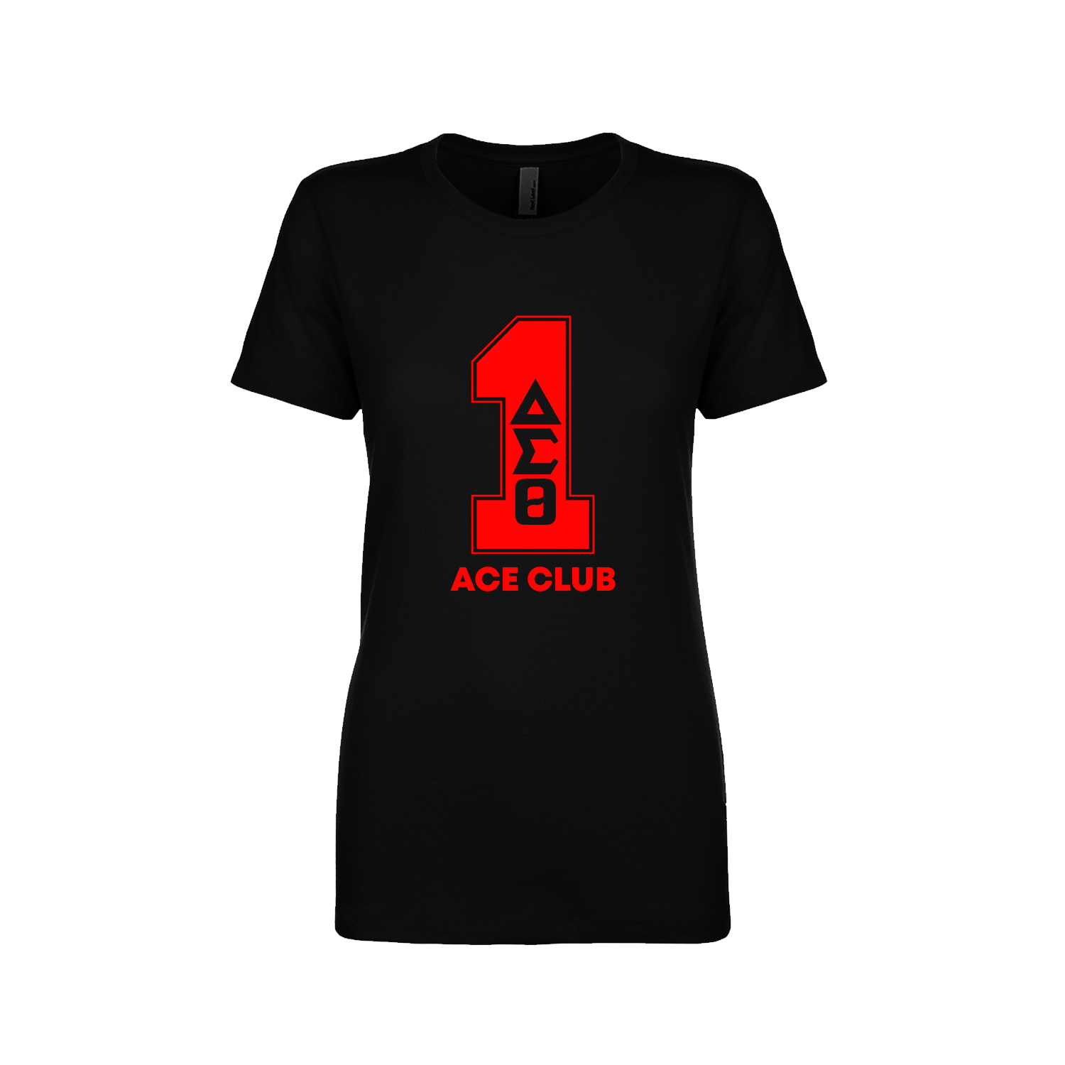 Delta Sigma Theta Line Number Black / Red / White T-Shirt 1-100