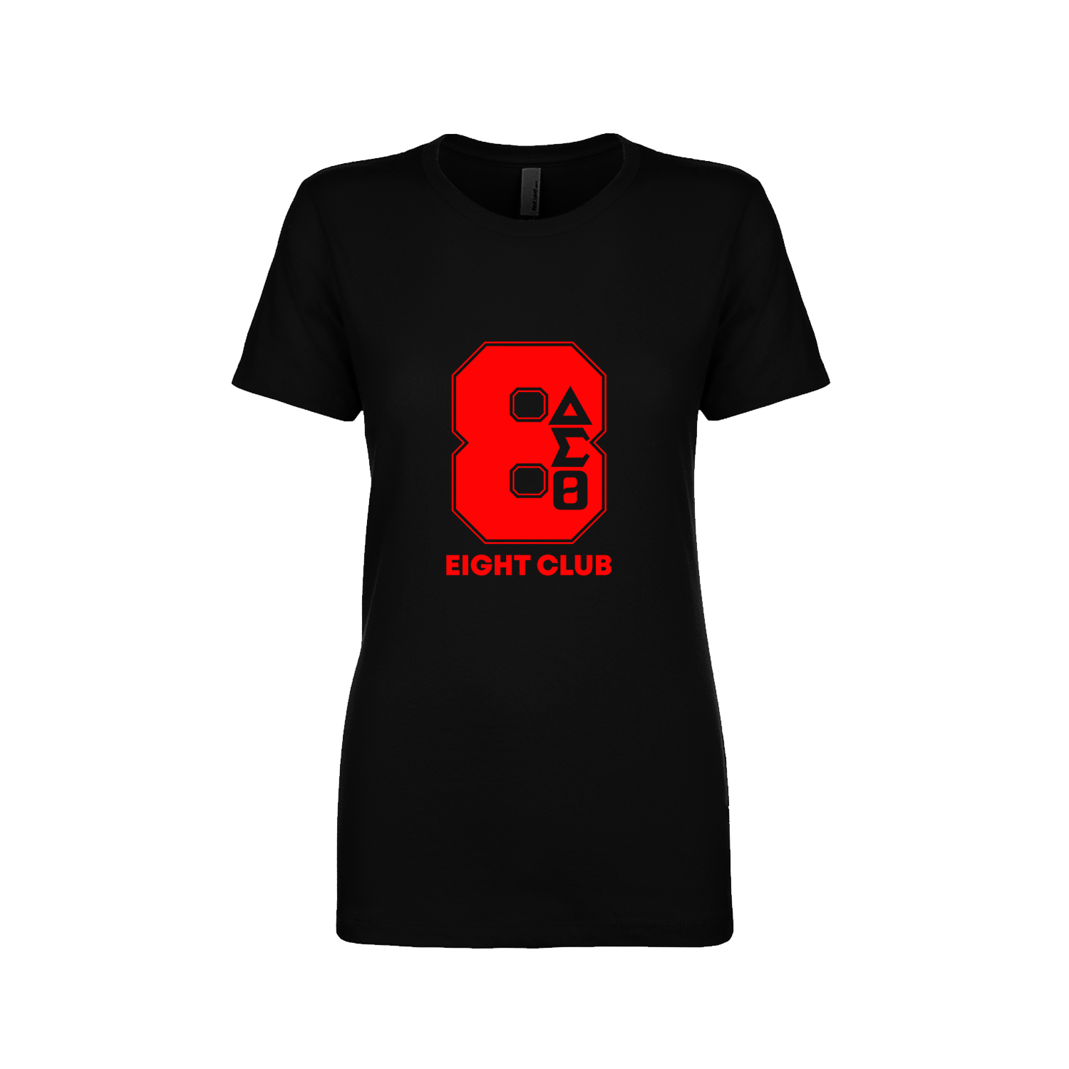 Delta Sigma Theta Line Number Black / Red / White T-Shirt 1-100