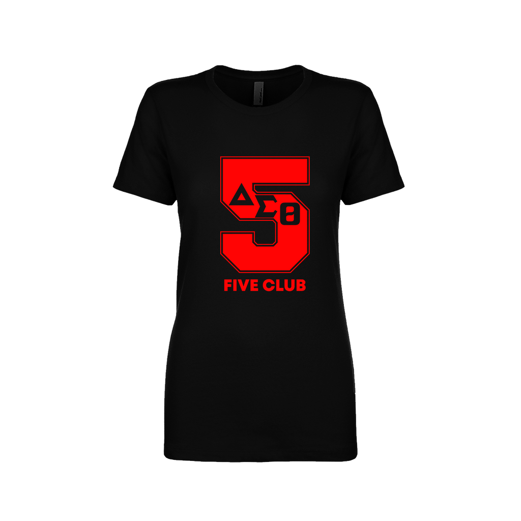 Delta Sigma Theta Line Number Black / Red / White T-Shirt 1-100