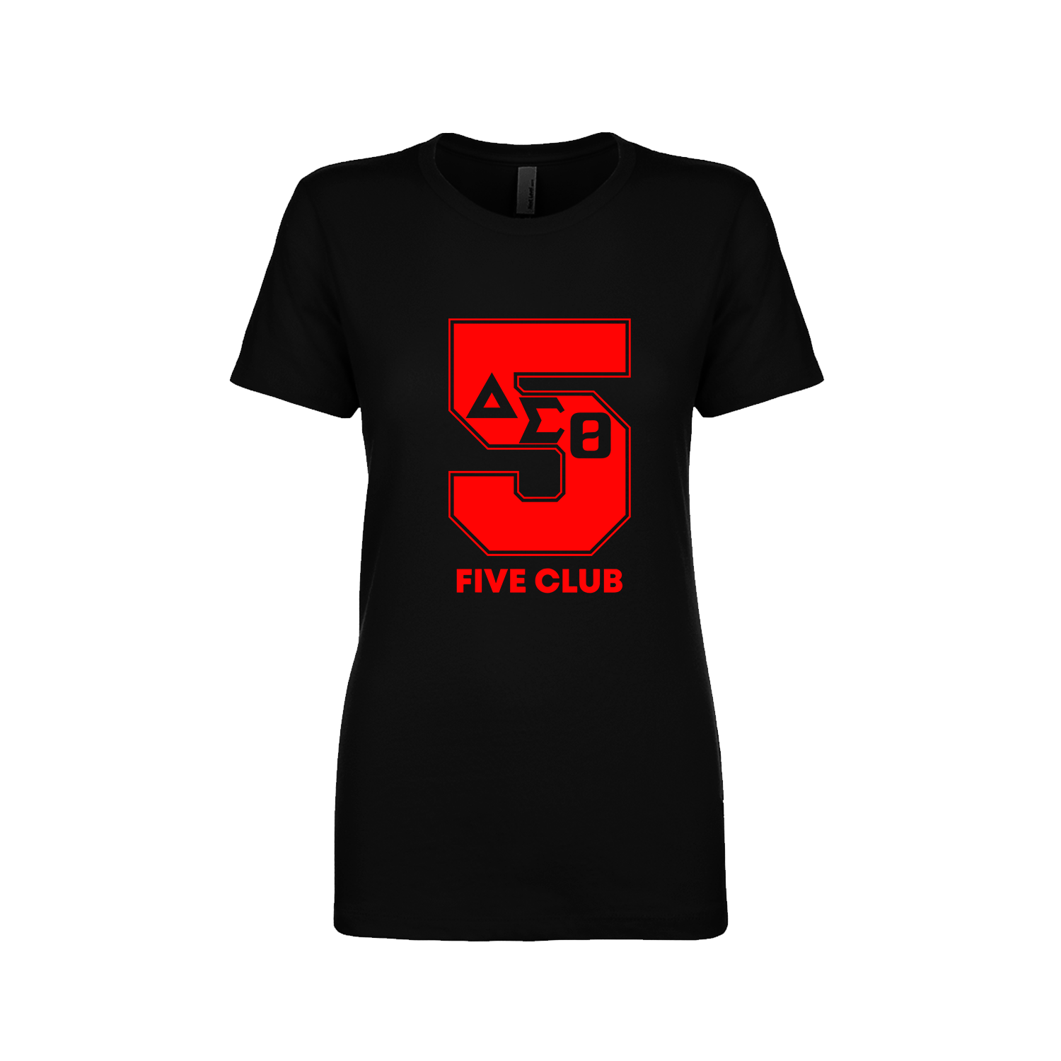 Delta Sigma Theta Line Number Black / Red / White T-Shirt 1-100