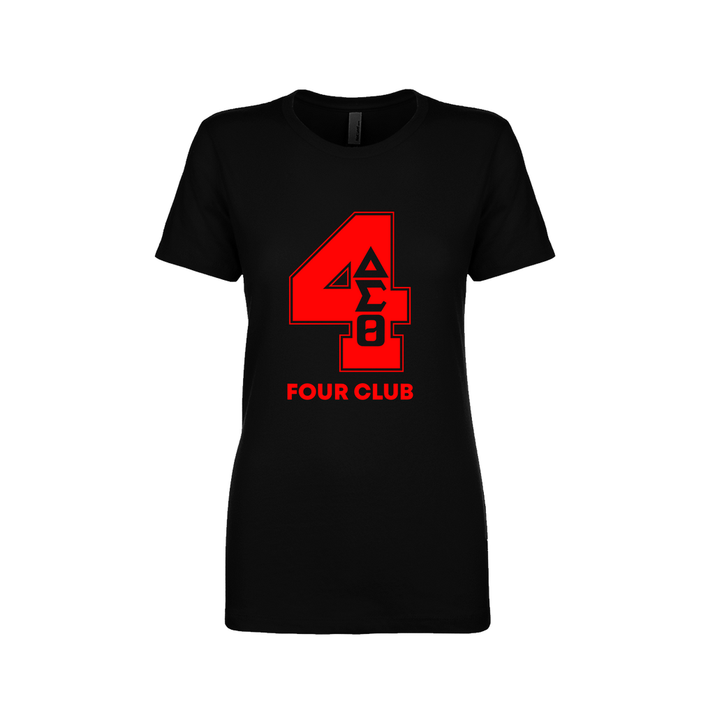 Delta Sigma Theta Line Number Black / Red / White T-Shirt 1-100