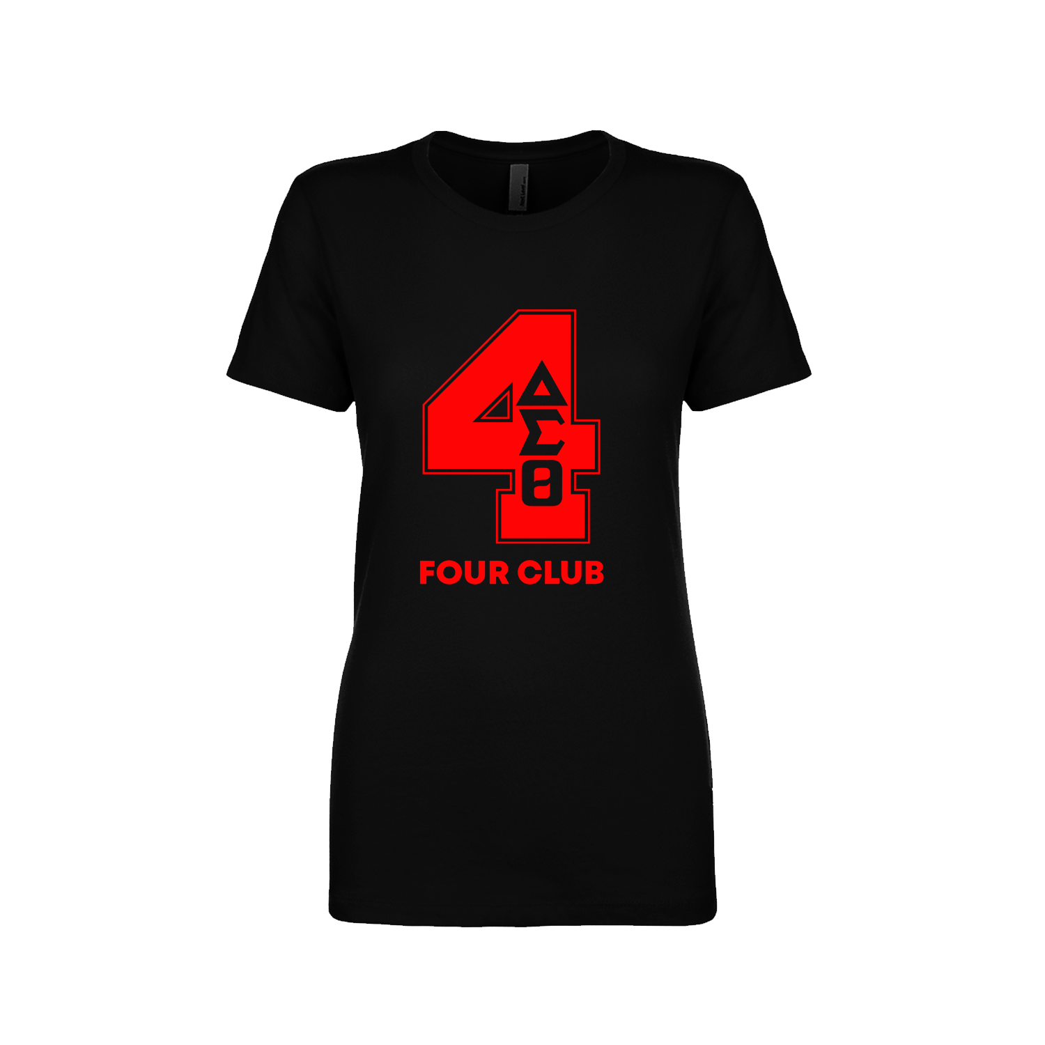 Delta Sigma Theta Line Number Black / Red / White T-Shirt 1-100