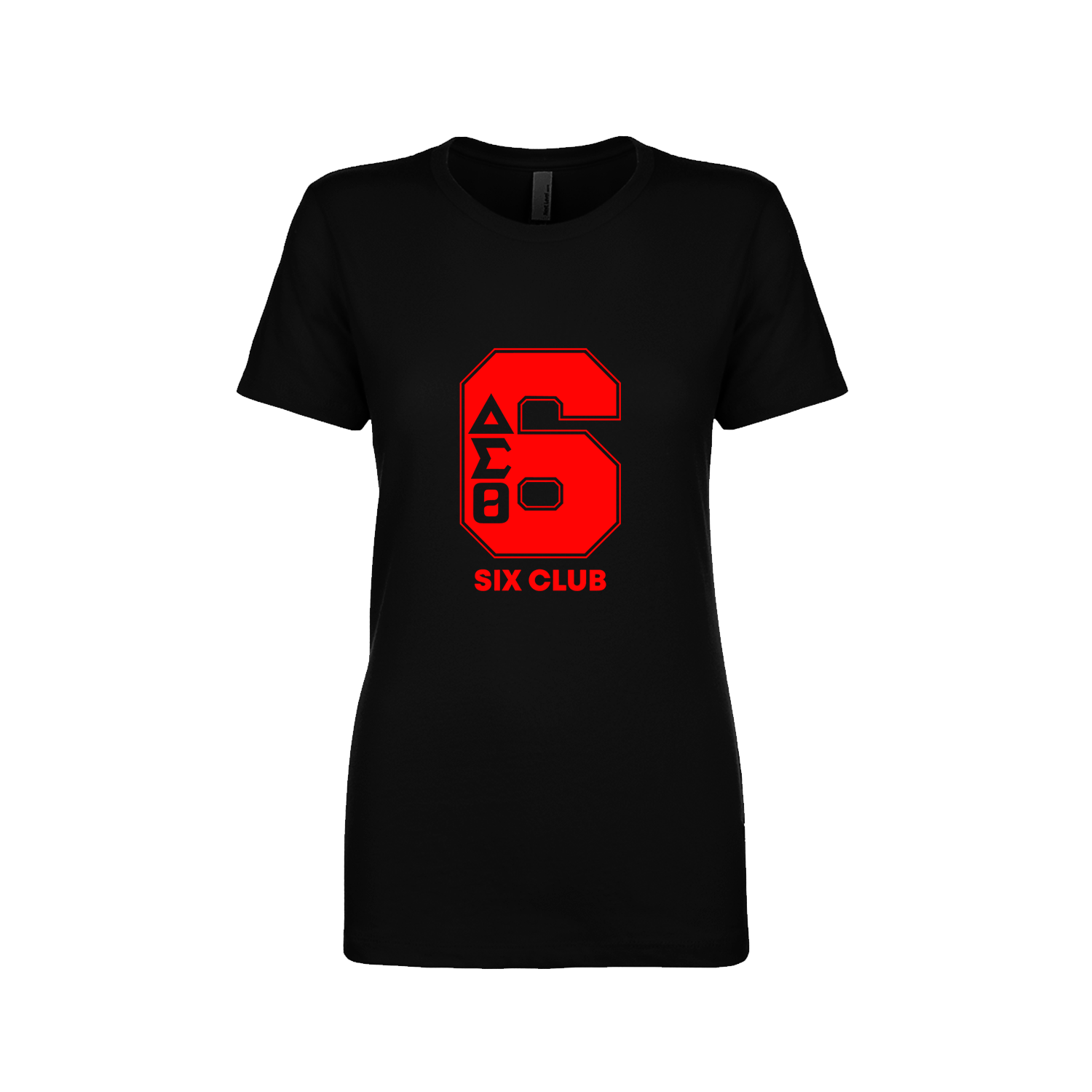 Delta Sigma Theta Line Number Black / Red / White T-Shirt 1-100