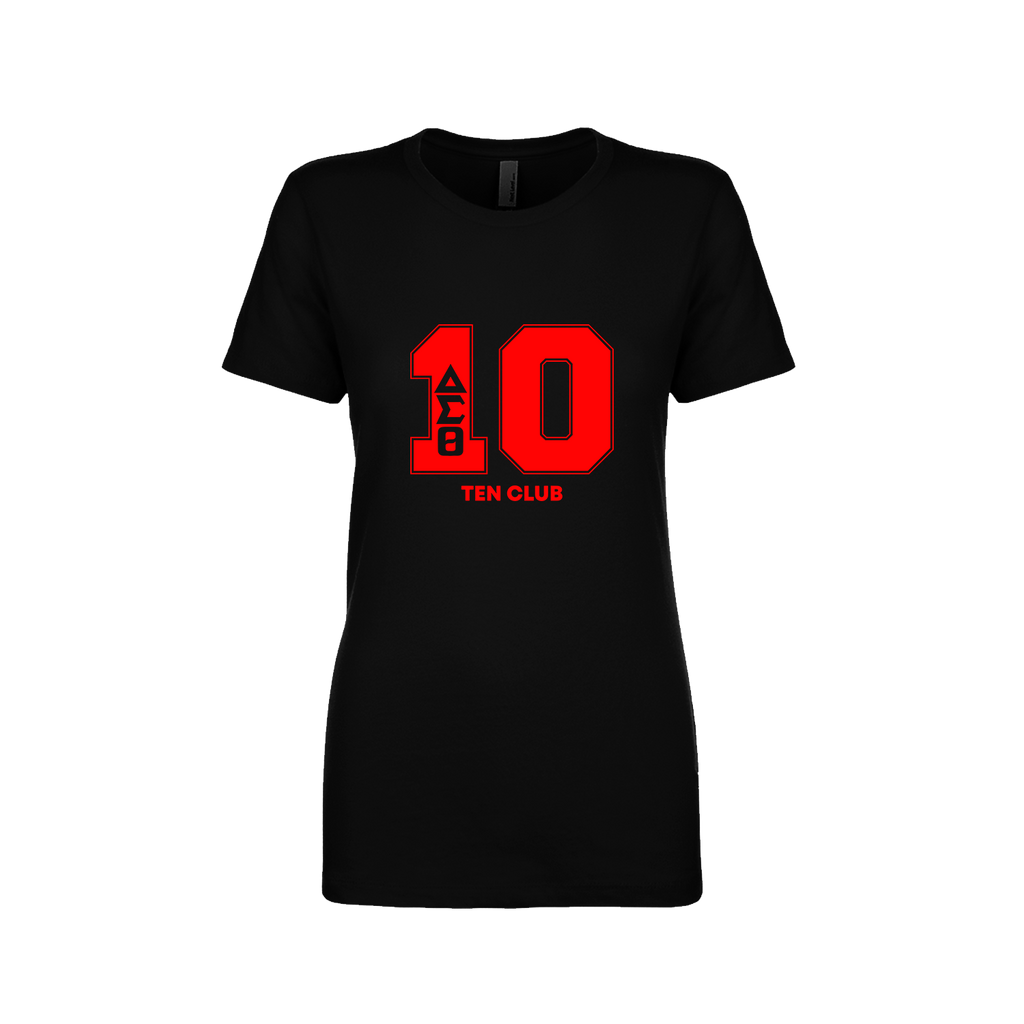 Delta Sigma Theta Line Number Black / Red / White T-Shirt 1-100