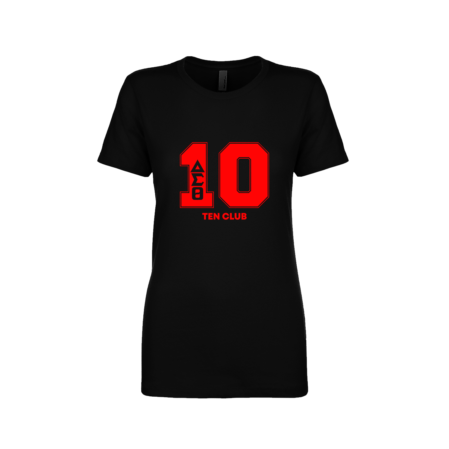 Delta Sigma Theta Line Number Black / Red / White T-Shirt 1-100