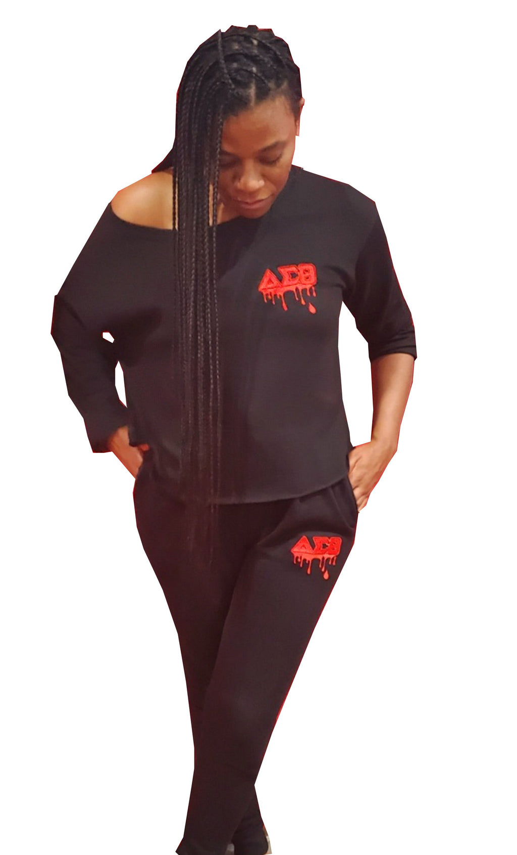Delta Sigma Theta Drip Crop Top