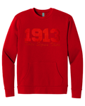 Delta Sigma Theta | Eclipse Collection | Red-on-Red | Sweatshirt with Pockets