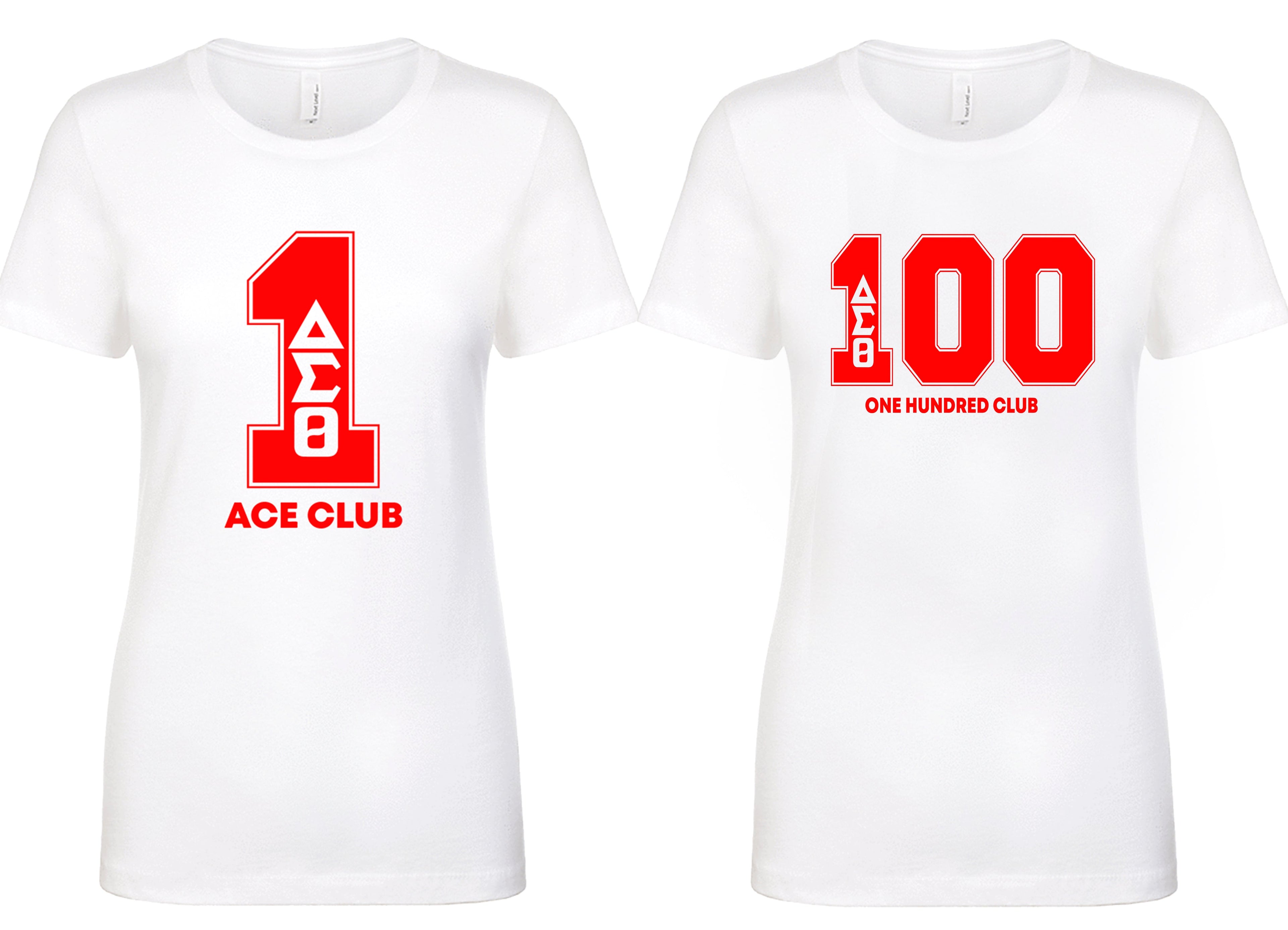 Delta Sigma Theta Line Number Black / Red / White T-Shirt 1-100