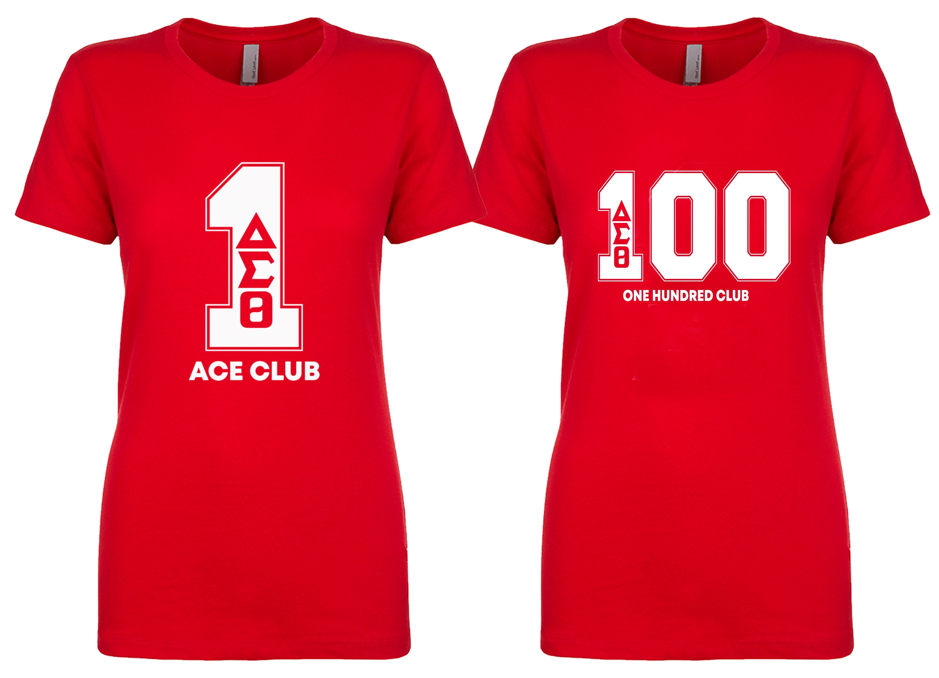 Delta Sigma Theta Line Number Black / Red / White T-Shirt 1-100