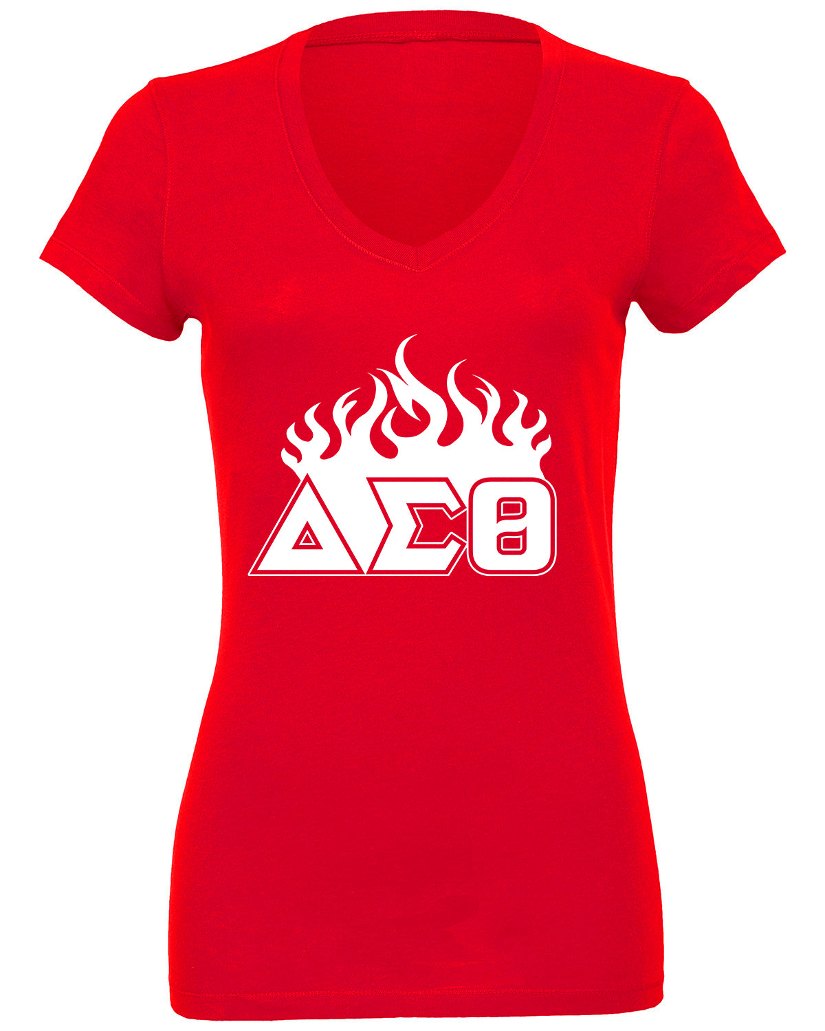 Delta Sigma Theta Blaze Collection V-neck T-Shirts