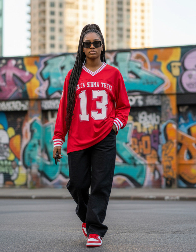 DST LONG SLEEVE JERSEY_RED