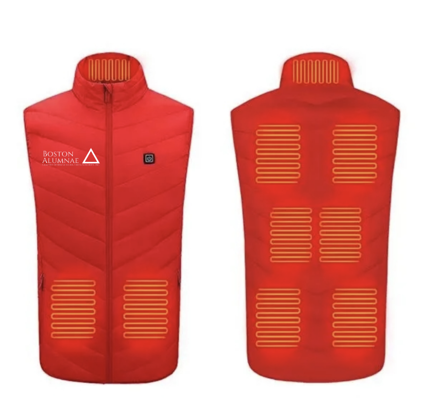 BAC Electric Heated Vest 9 Heating Zones Red