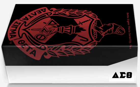 Delta Sigma Theta Double Strap Greek Letter Sandals