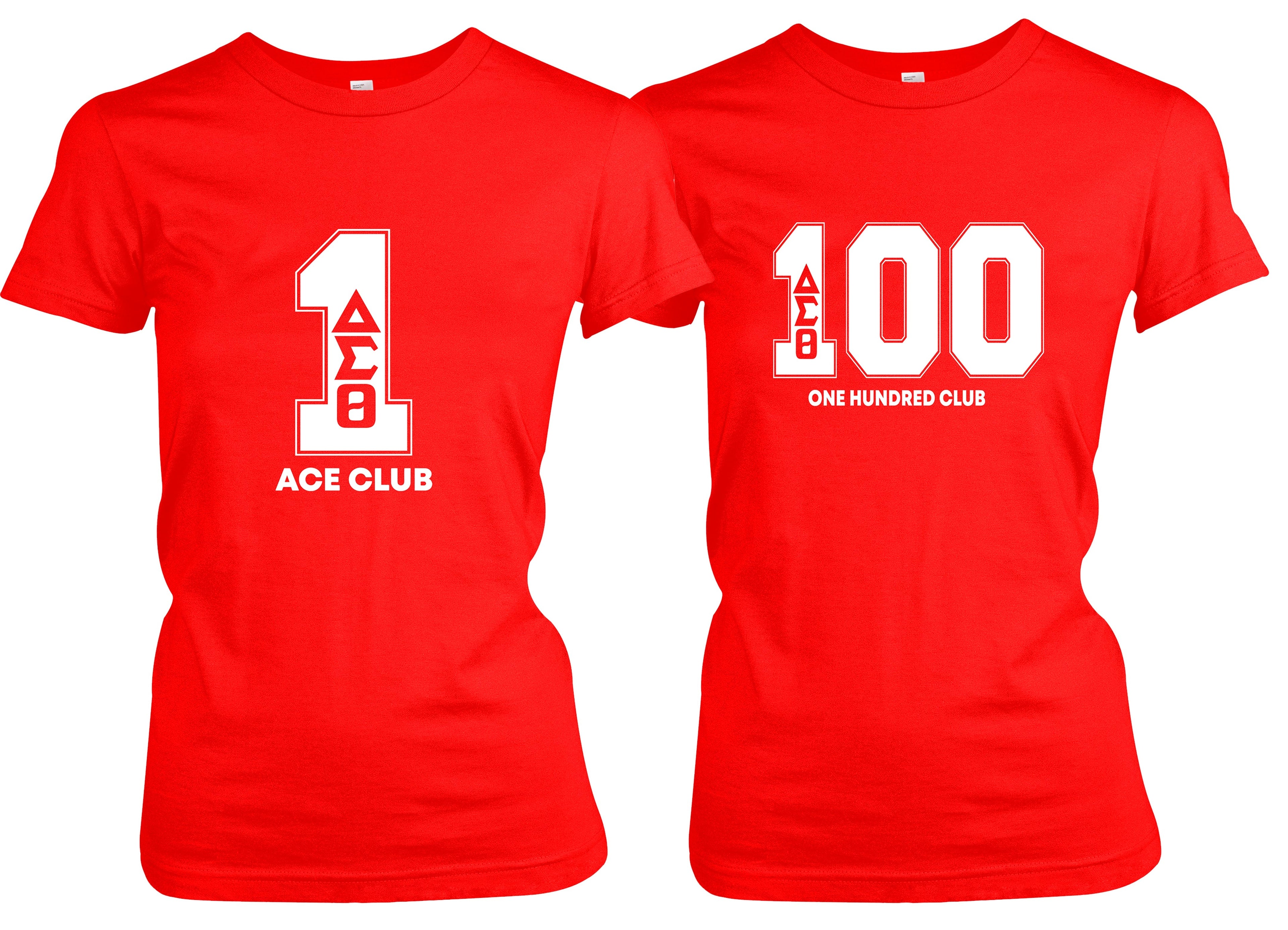 Delta Sigma Theta Line Number Black / Red / White T-Shirt 1-100