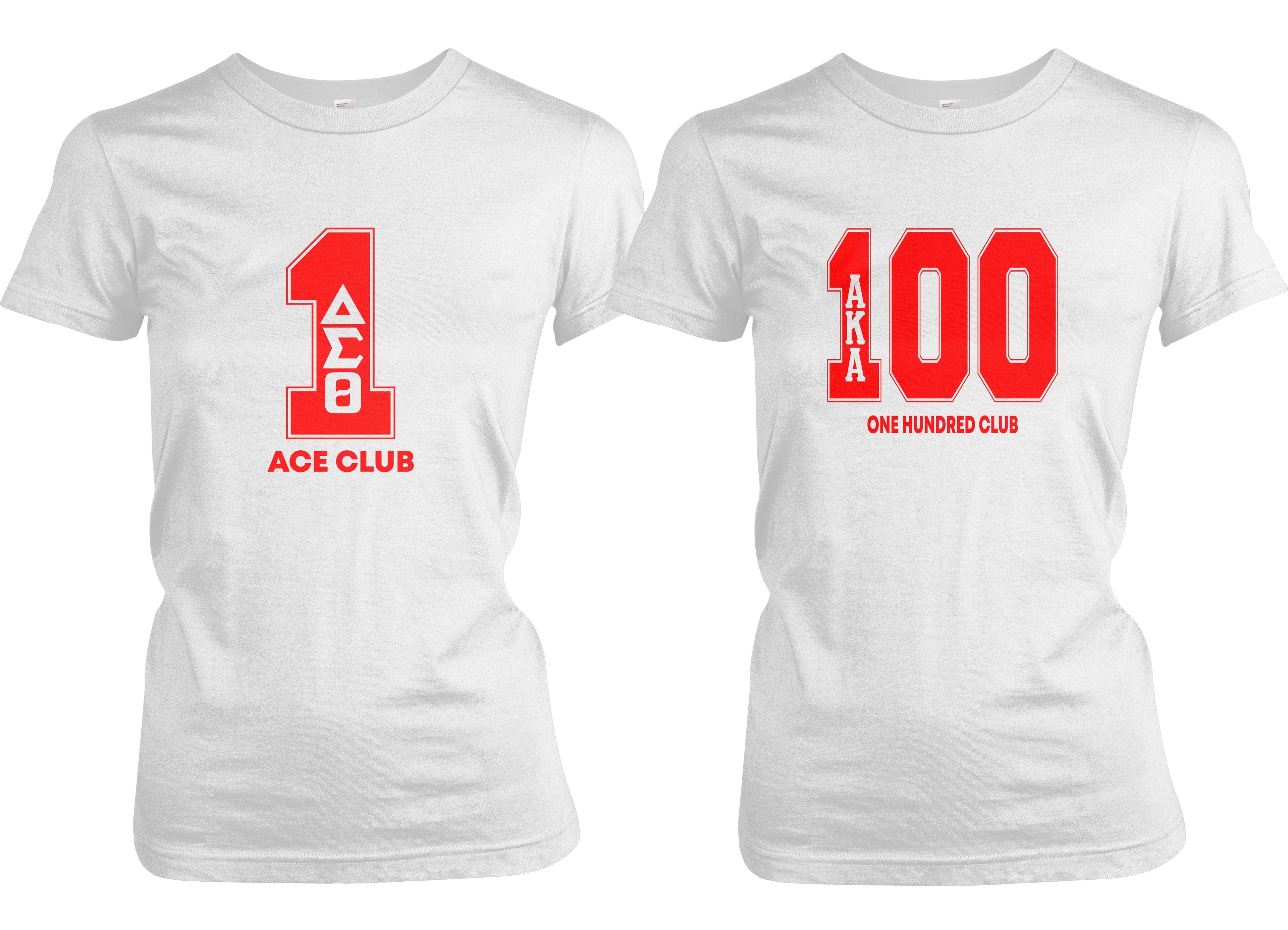 Delta Sigma Theta Line Number Black / Red / White T-Shirt 1-100