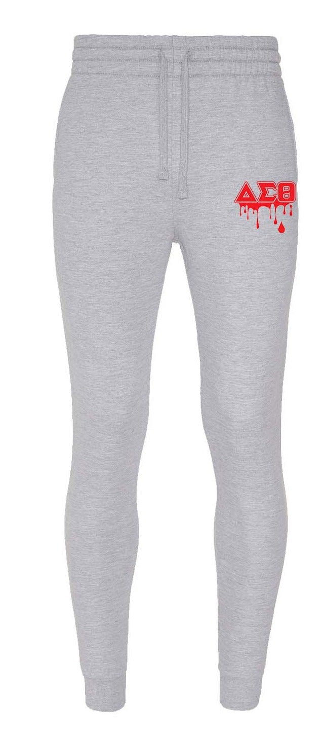 Delta Sigma Theta Grey Drip Joggers