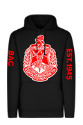 Boston Alumnae Chapter Embroidered Chenille Hoodie - Black Crest