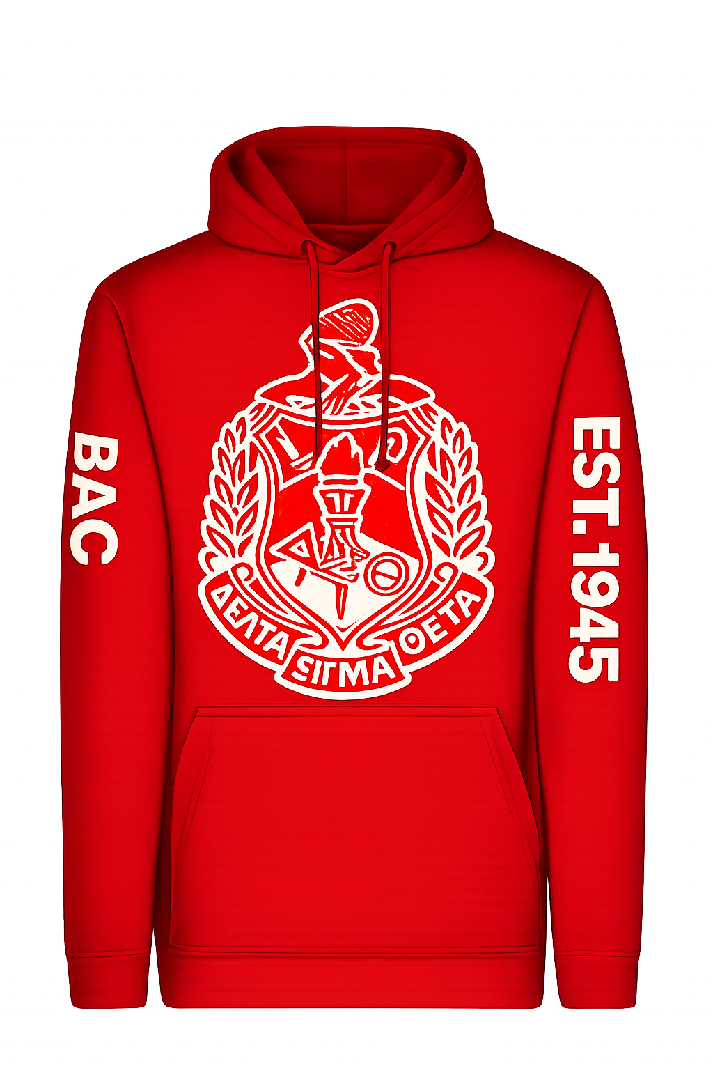 Boston Alumnae Chapter Embroidered Chenille Hoodie - Red Crest